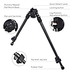 shoXx Zweibein Bipod Long-Range 40-68cm Carbon Fiber QD f�r Picatinny 